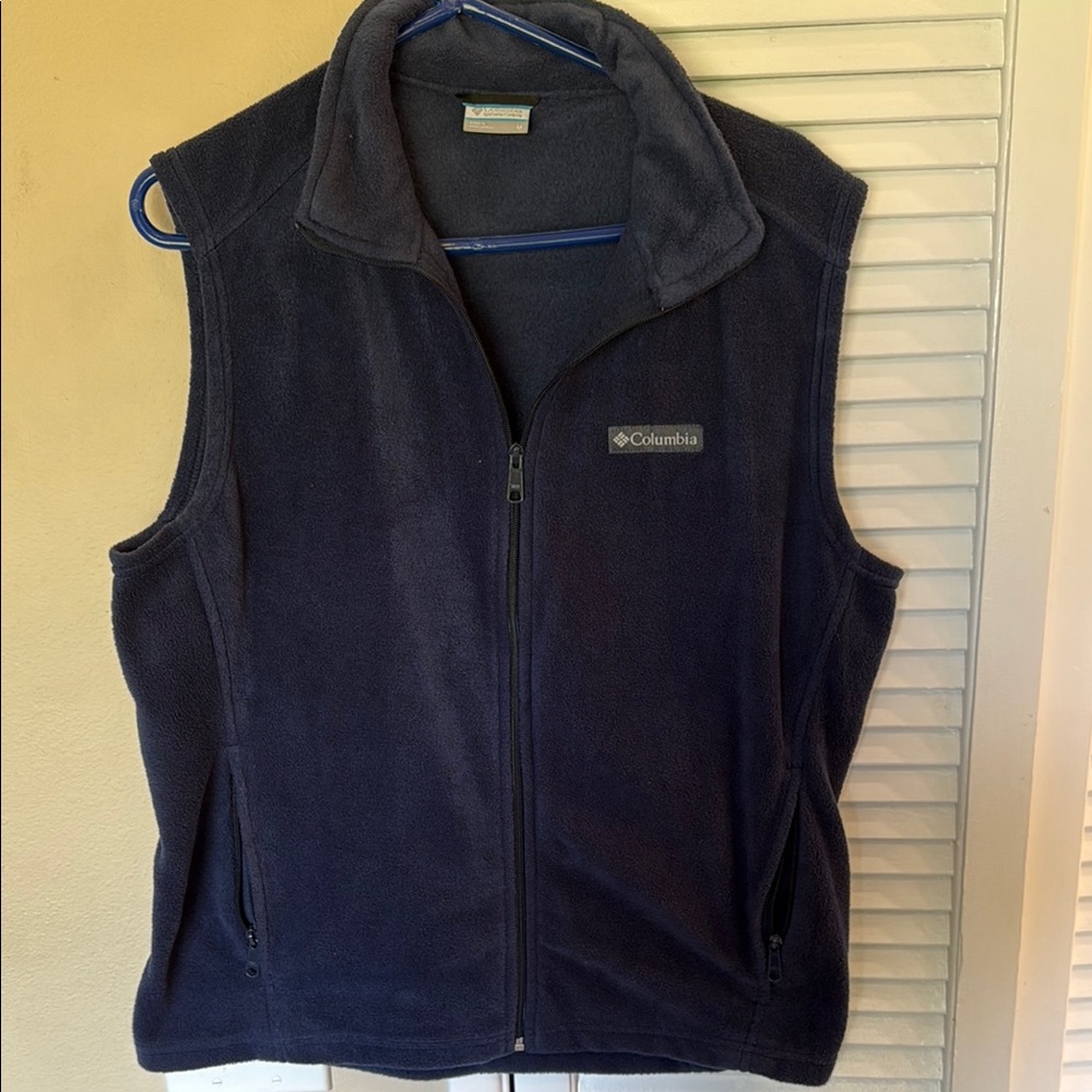Columbia Navy Blue Fleece Vest
